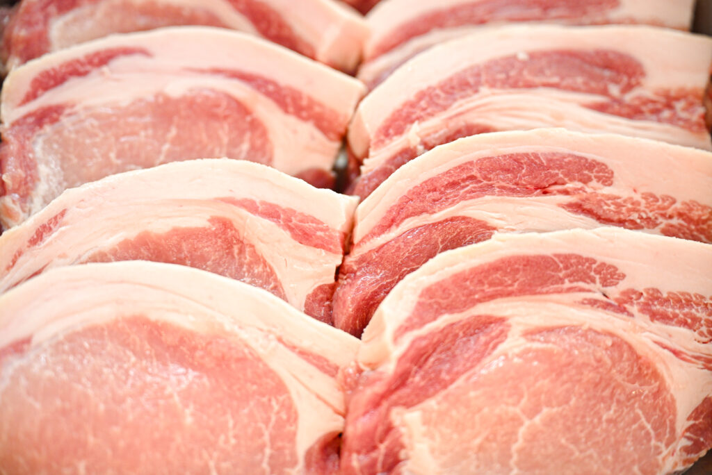 こだわりの豚肉の写真